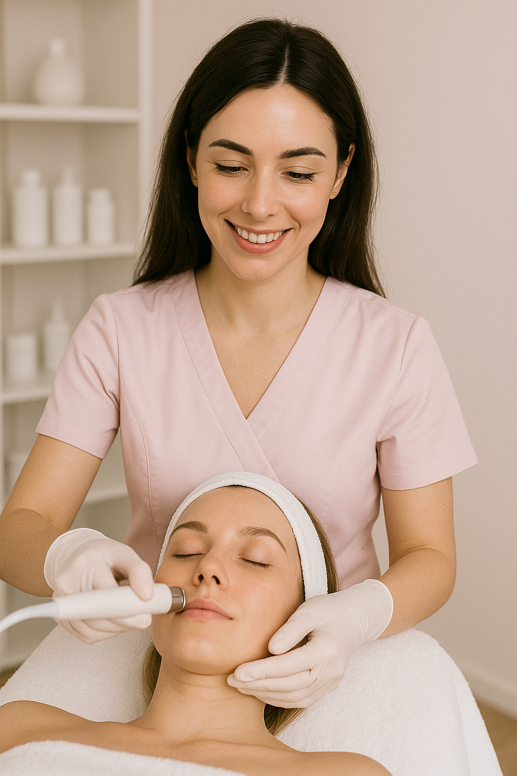 Elegancka kobieta o promiennej cerze